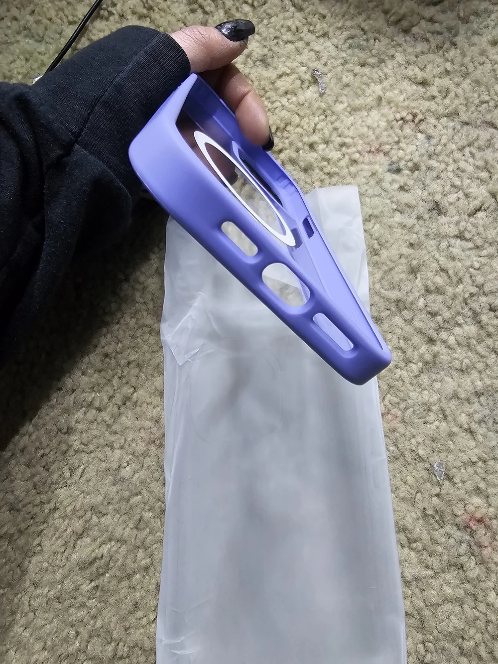 Purple Clear MagSafe-Compatible Phone Case - Compatible Brand